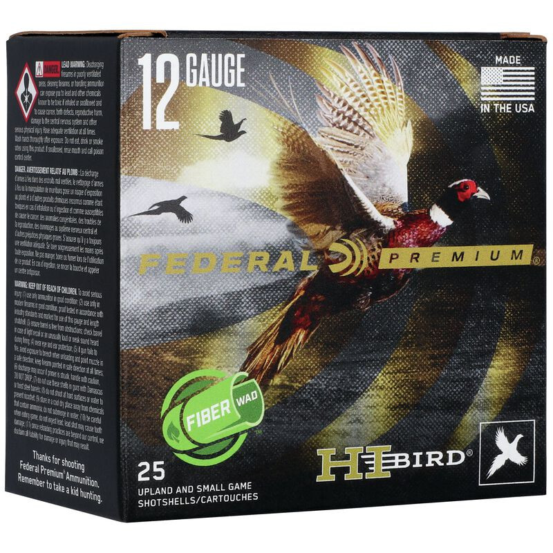 Federal Hi-Bird Fiber Wad 12 Gauge 2.75" 1 1/4 oz. #5