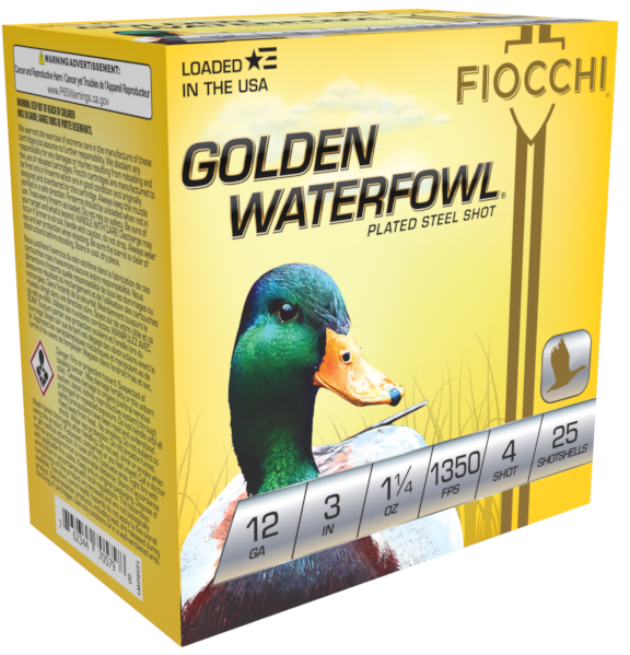 Fiocchi Golden Waterfowl 12 Gauge 3" 1 1/4 oz. #4