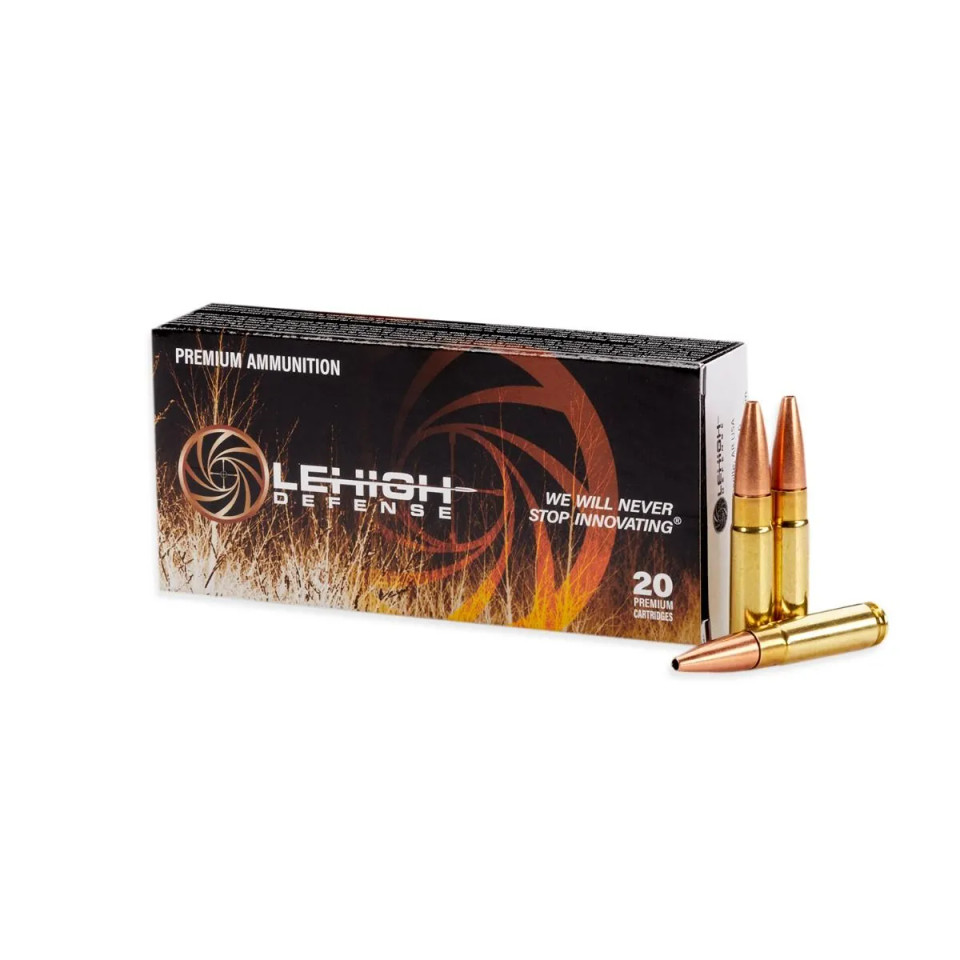 Lehigh Defense .300 AAC Blackout 115gr Hollow Point (HP) ammunition