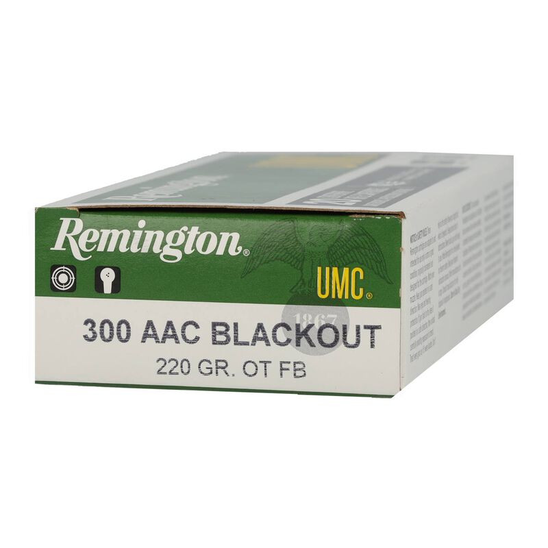 Remington .300 AAC Blackout 220gr Open Tip Match (OTM) ammunition