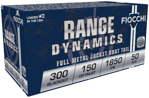 Fiocchi .300 AAC Blackout 150gr Full Metal Jacket (FMJ) ammunition