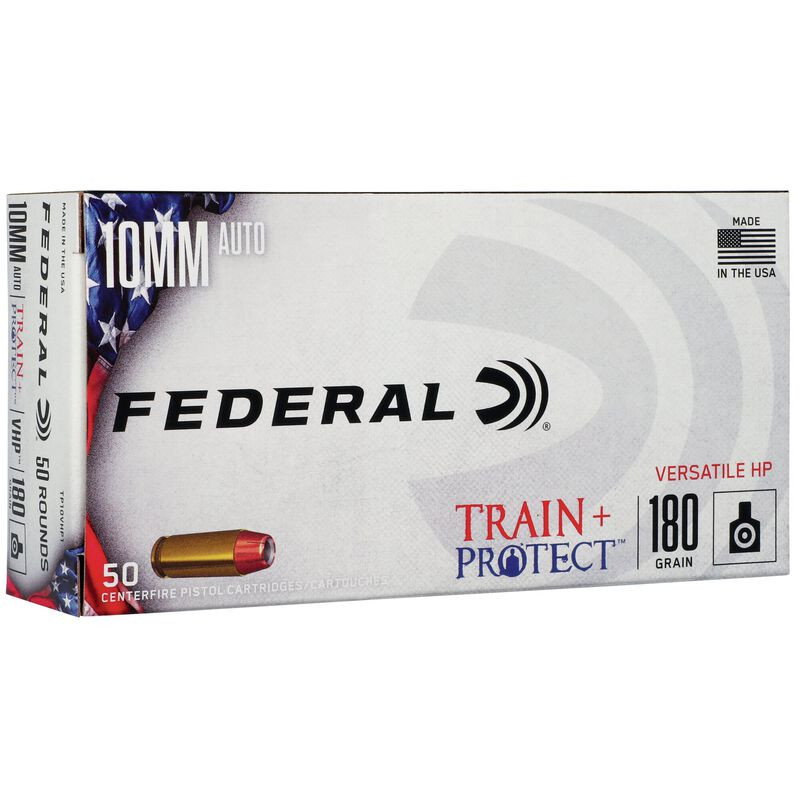 Federal 10mm 180gr Jacketed Hollow Point (JHP) ammunition