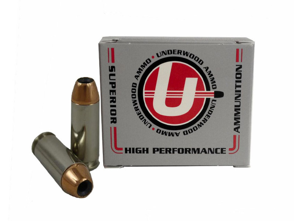 Underwood Ammo 10mm 135gr Jacketed Hollow Point (JHP) ammunition
