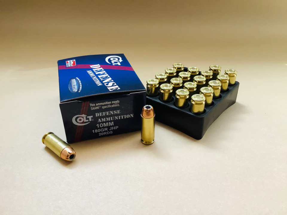 DoubleTap Colt Defense 10mm 180 Grain Jacketed Hollow Point (JHP)