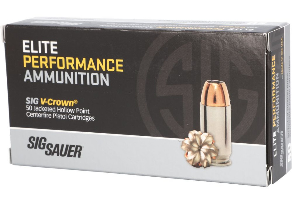 Sig Sauer .40 S&W 165gr Jacketed Hollow Point (JHP) ammunition