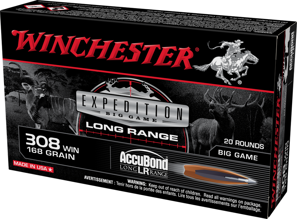 Winchester .308 Winchester 168gr Polymer Tipped ammunition