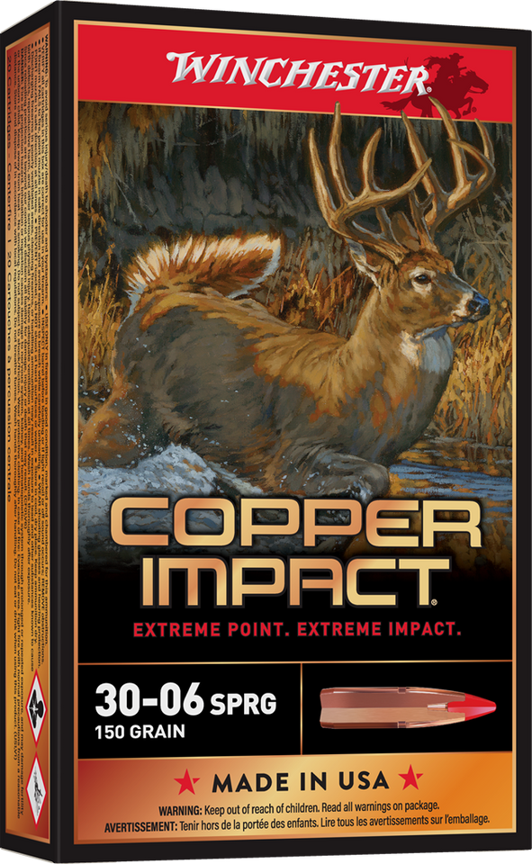 Winchester Copper Impact .30-06 150 Grain Polymer Tipped