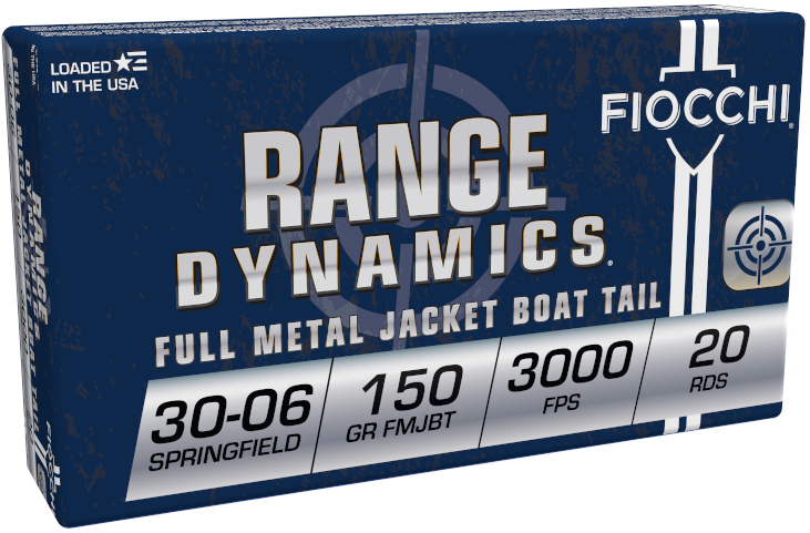 Fiocchi .30-06 Springfield 150gr Full Metal Jacket (FMJ) ammunition