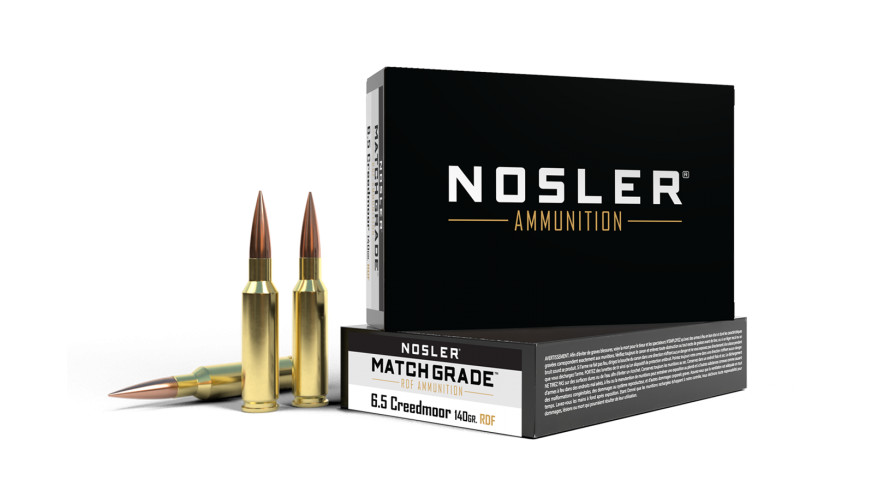 NOSLER 6.5mm Creedmoor 140gr Hollow Point Boat Tail (HPBT) ammunition