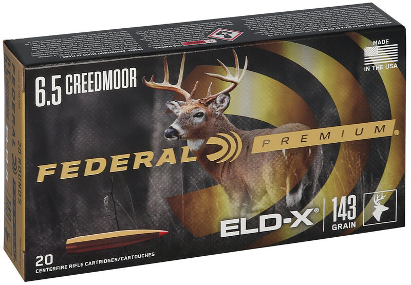 Federal 6.5mm Creedmoor 143gr Polymer Tipped ammunition