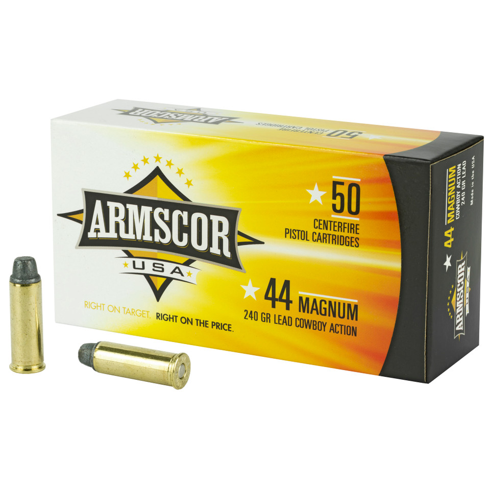 Armscor .44 Magnum 240gr Wadcutter ammunition