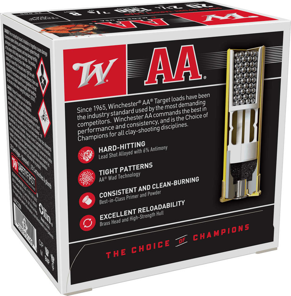 Winchester AA Sporting Clays Trap 20 Gauge 2.75" 7/8 oz. #8