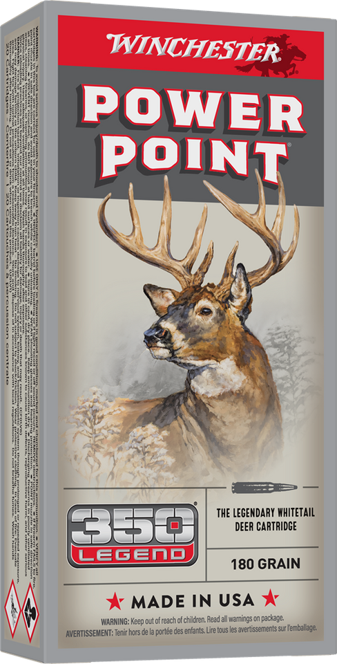 Winchester .350 Legend 180gr Soft Point ammunition