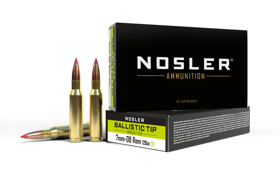 NOSLER 7mm-08 Remington 120gr Polymer Tipped ammunition