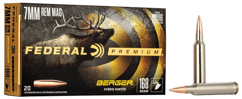 Federal Berger Hybrid Hunter 7mm Remington Magnum Polymer Tipped