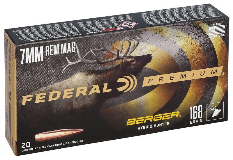 Federal Berger Hybrid Hunter 7mm Remington Magnum Polymer Tipped