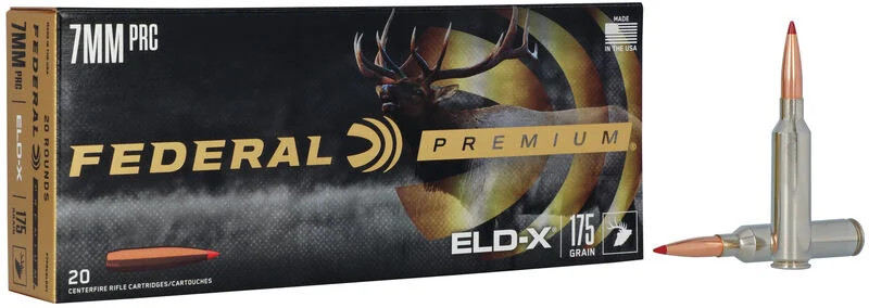 Federal 7mm PRC 175gr Polymer Tipped ammunition