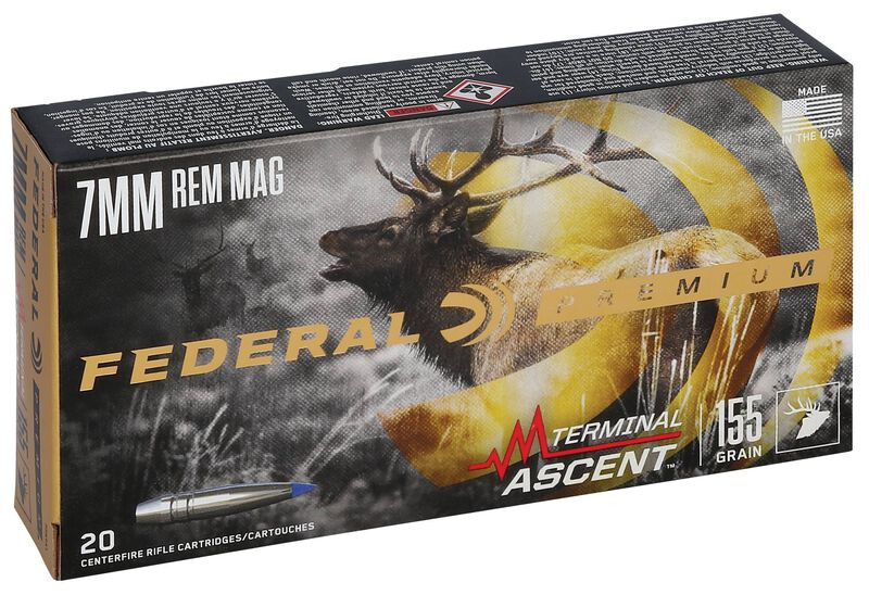 Federal 7mm Remington Magnum 155gr Polymer Tipped ammunition