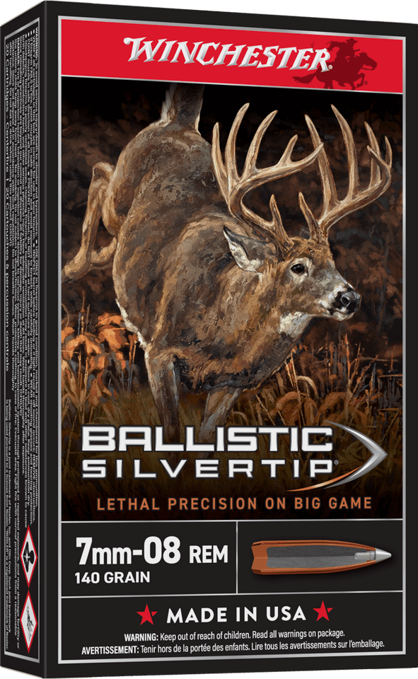 Winchester 7mm-08 Remington 140gr Polymer Tipped ammunition