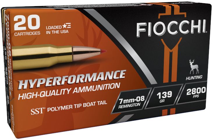 Fiocchi 7mm-08 Remington 139gr Polymer Tipped ammunition