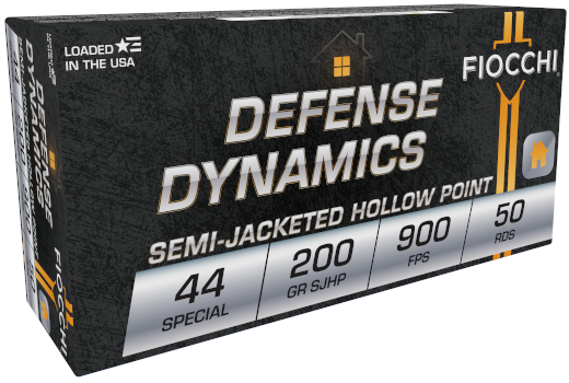 Fiocchi .44 S&W Special 200gr Jacketed Hollow Point (JHP) ammunition