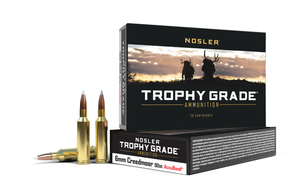 NOSLER 6mm Creedmoor 90gr Polymer Tipped ammunition