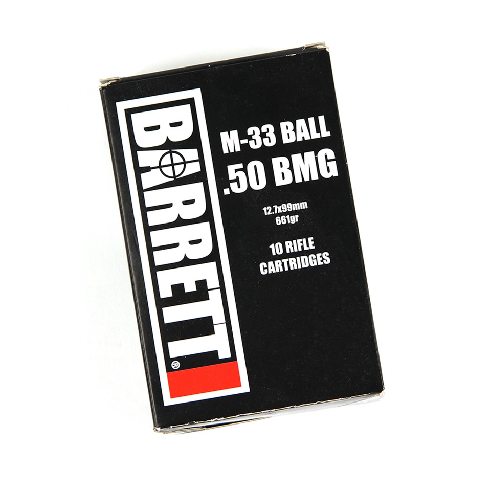 Barrett .50 BMG 661gr Full Metal Jacket (FMJ) ammunition