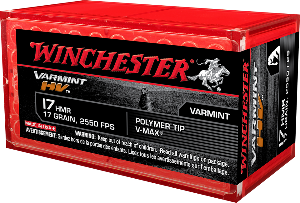 Winchester Varmint HV .17 HMR 17 Grain V-MAX
