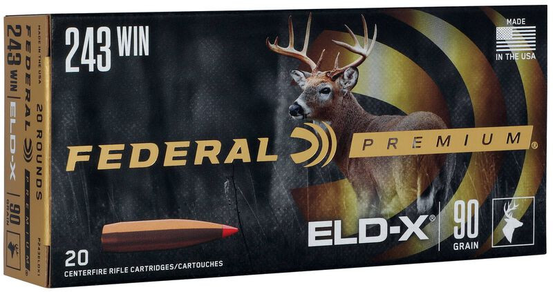Federal .243 Winchester 90gr Polymer Tipped ammunition