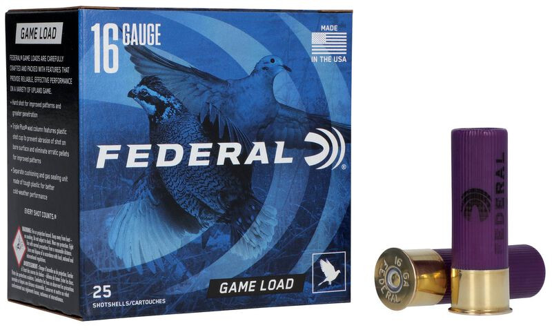 Federal Game Load Upland 16 Gauge 2.75" 1 oz. #8