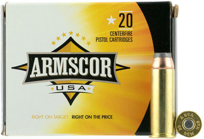 Armscor .44 Magnum 240gr Jacketed Hollow Point (JHP) ammunition