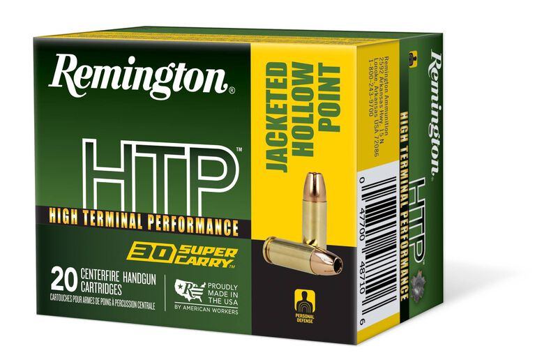 Remington High Terminal Performance .30 Super Carry 100 Grain Jacketed Hollow Point (JHP)