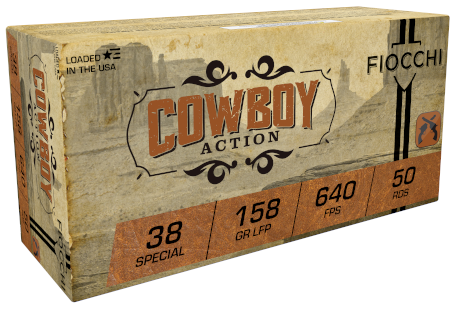 Fiocchi .38 Special 158gr Lead Flat Nose (LFN) ammunition
