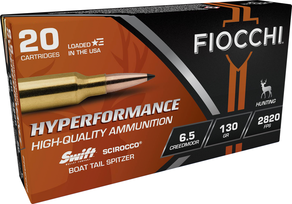 Fiocchi 6.5mm Creedmoor 130gr Polymer Tipped ammunition