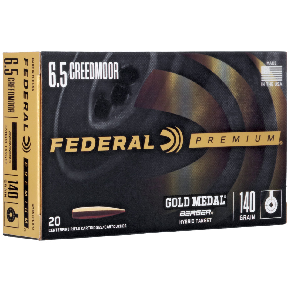 Federal 6.5mm Creedmoor 140gr Open Tip Match (OTM) ammunition