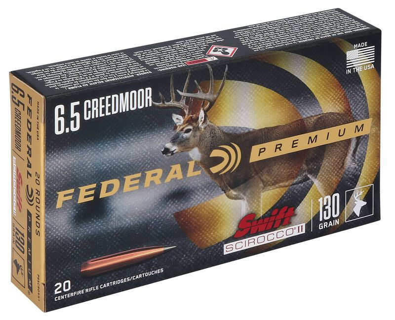 Federal 6.5mm Creedmoor 130gr Polymer Tipped ammunition