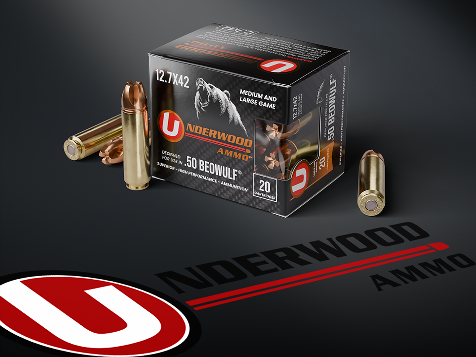 Underwood .50 Beowulf 325 Grain Xtreme Penetrator Solid Monolithic Hunting & Self Defense Ammo