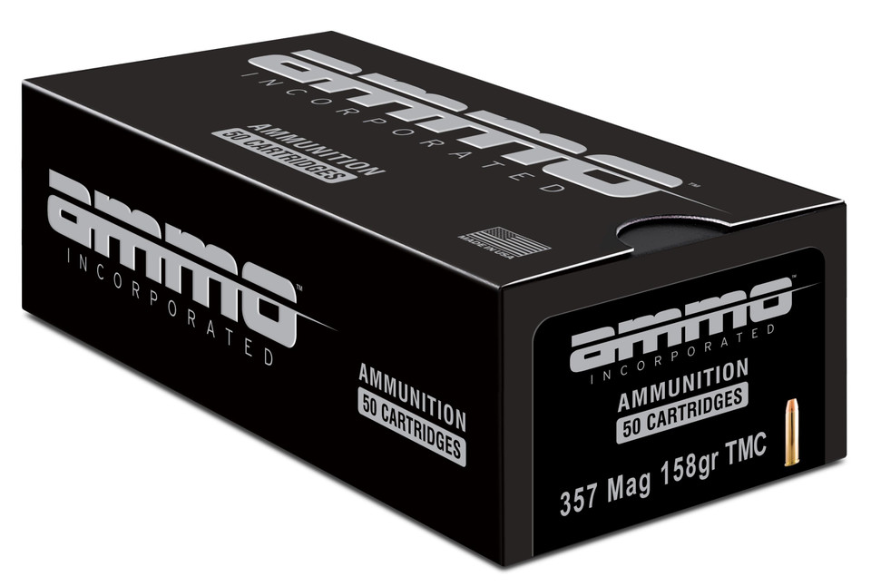 Ammo Inc .357 Magnum 158gr Total Metal Coating (TMC) ammunition