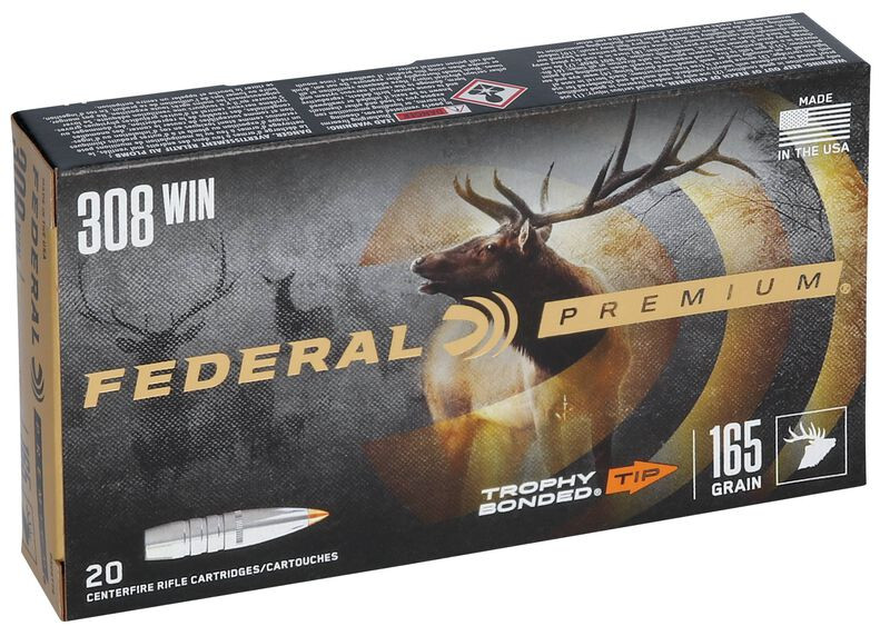 Federal .308 Winchester 165gr Polymer Tipped ammunition