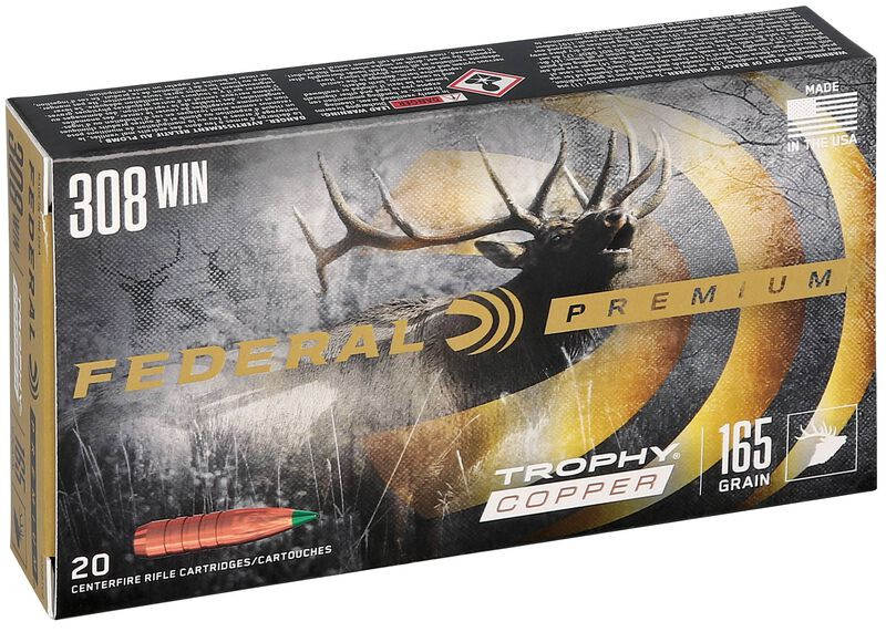 Federal .308 Winchester 165gr Polymer Tipped ammunition