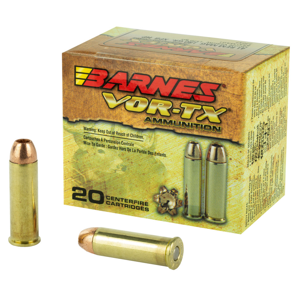Barnes .41 Mag 180gr Solid Copper ammunition