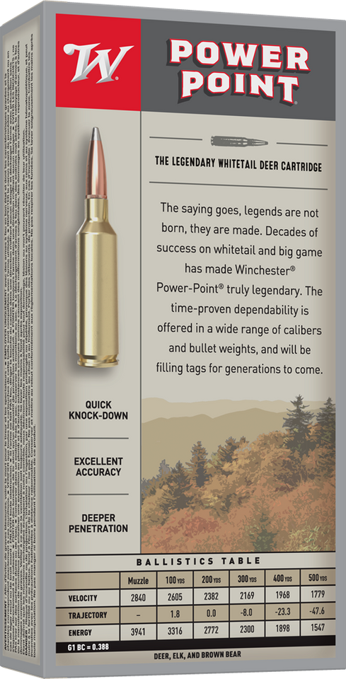 Winchester .325 Winchester Short Magnum 220gr Soft Point ammunition
