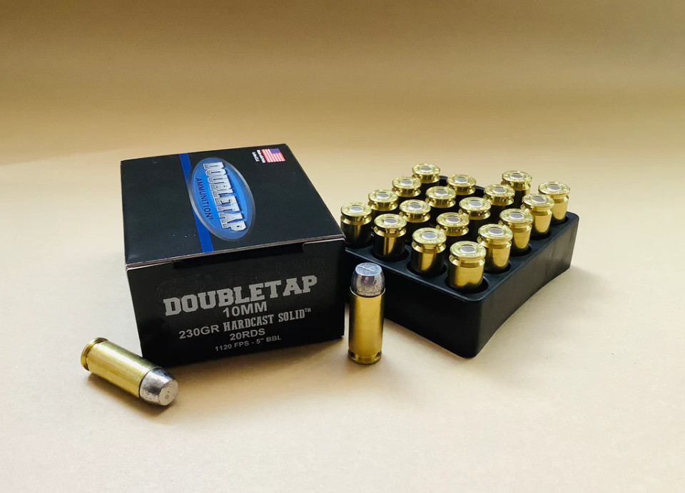 DoubleTap Ammunition 10mm 230gr Lead Flat Nose (LFN) ammunition