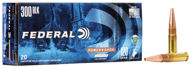 Federal .300 AAC Blackout 120gr Hollow Point (HP) ammunition