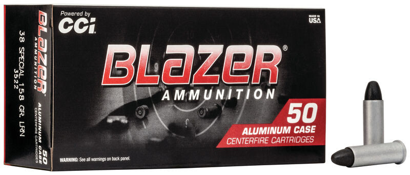 CCI .38 Special 158gr Lead Round Nose (LRN) ammunition