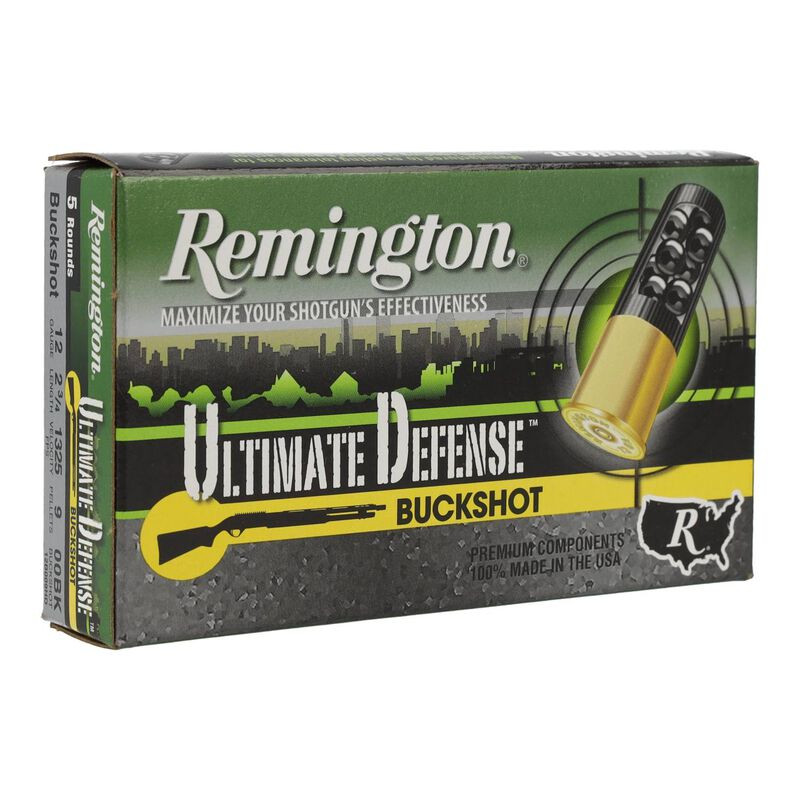 Remington Ultimate Defense 12 Gauge 2.75" 9 Pellet #00 Buck