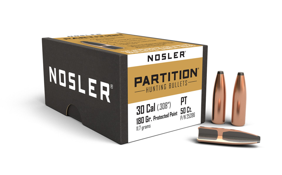 Nosler Bullets .30 Cal. (.308") 180 Grain Partition