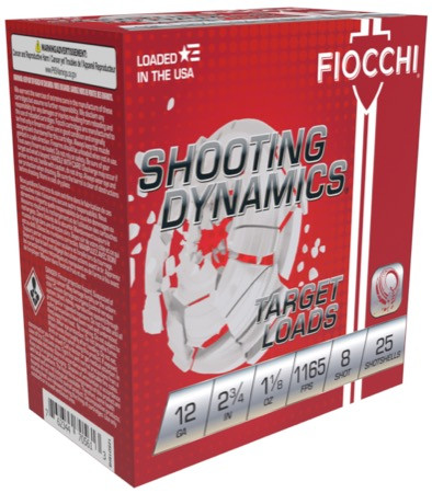 Fiocchi Shooting Dynamics 12 Gauge 2.75" 1 1/8 oz. #8