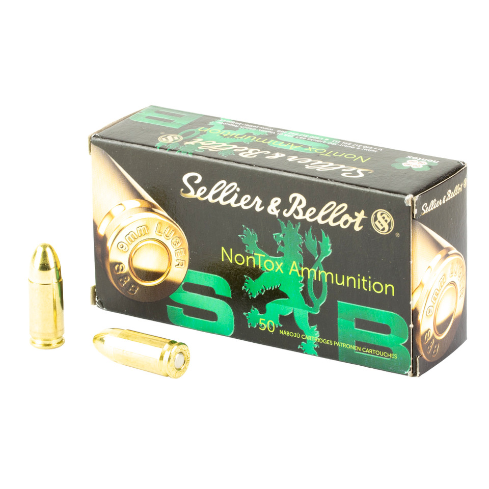 Sellier & Bellot 9mm Luger 124gr Total Metal Jacket (TMJ) ammunition
