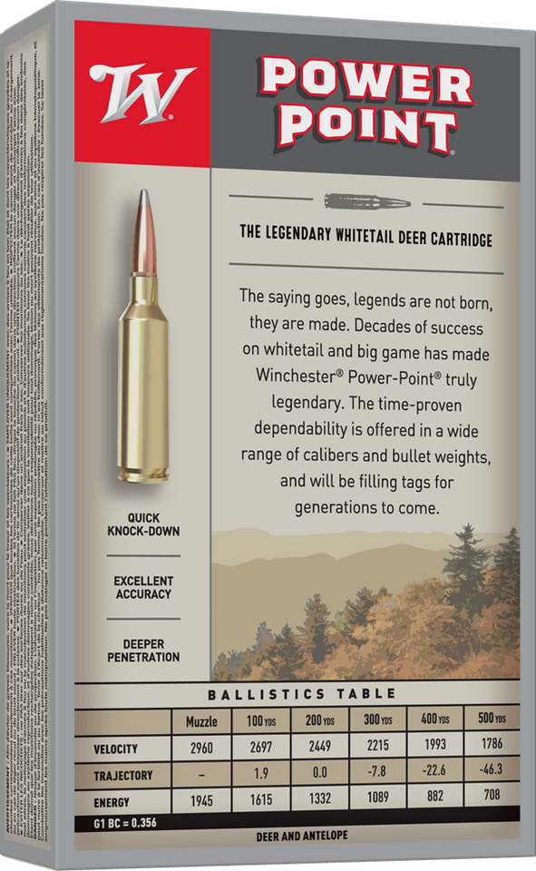 Winchester .243 Winchester 100gr Soft Point ammunition